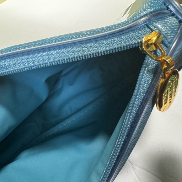 DIOR Bag Logo Clutch Parfums Faux Leather Fabric Cosmetic Tote Makeup Bag Purse - Picture 10 of 15